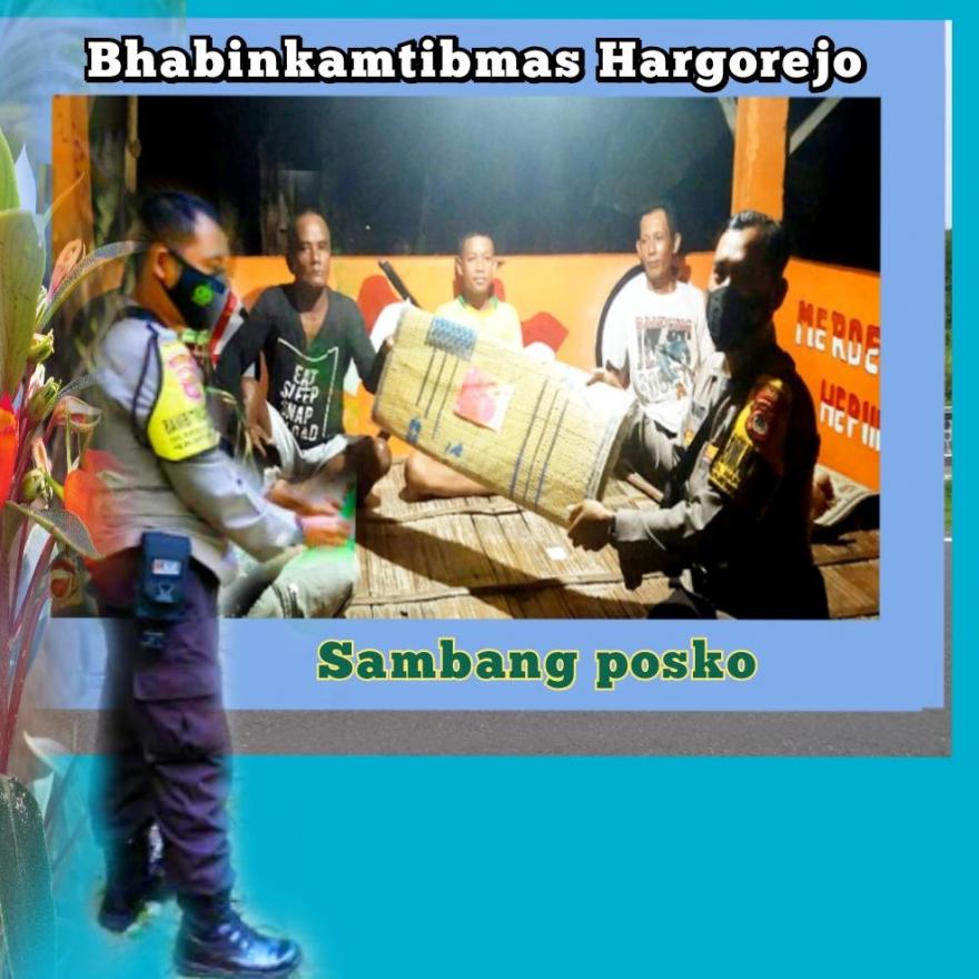 Bhabinkamtibmas Sambang Posko Ronda 